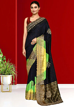 Kanchipuram Saree in Black