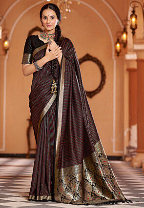 Kanchipuram Saree in Black