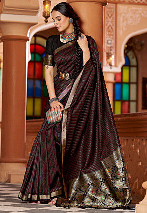 Kanchipuram Saree in Black