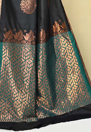 Kanchipuram Saree in Black