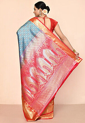 Kanchipuram Saree in Blue