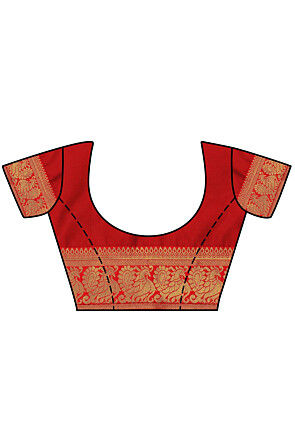 Kanchipuram Saree in Dark Green