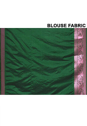 Kanchipuram Saree in Dark Green