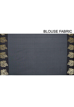 Kanchipuram Saree in Dark Grey