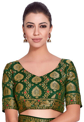 Kanchipuram Saree in Dark Peach