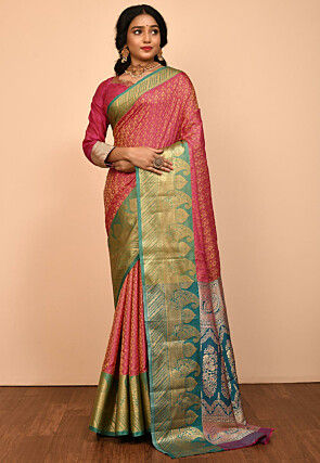 Kanchipuram Saree in Fuchsia