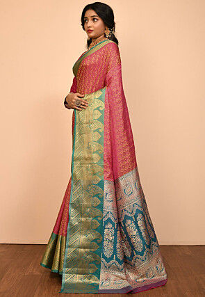 Kanchipuram Saree in Fuchsia