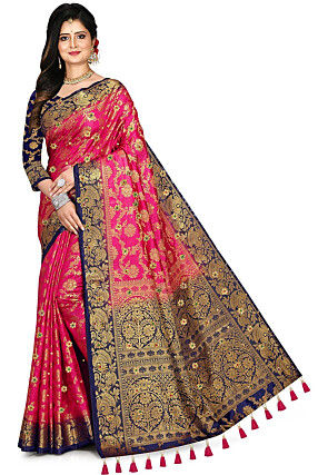 Kanchipuram Saree in Fuchsia