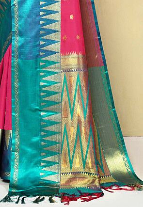 Kanchipuram Saree in Fuchsia