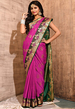 Kanchipuram Saree in Fuchsia
