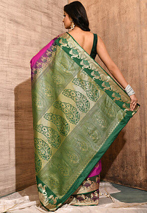Kanchipuram Saree in Fuchsia
