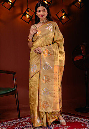 Kanchipuram Saree in Golden
