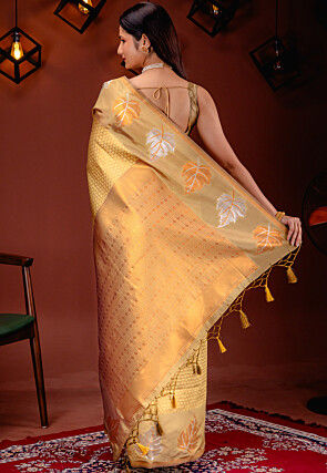 Kanchipuram Saree in Golden