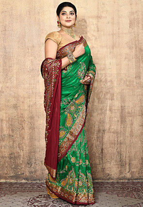 Pure Silk Kanchipuram Saree in Green