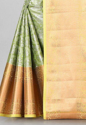 Kanchipuram Saree in Green