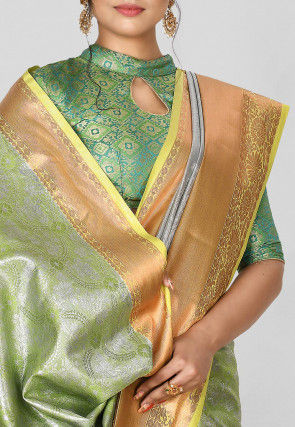 Kanchipuram Saree in Green