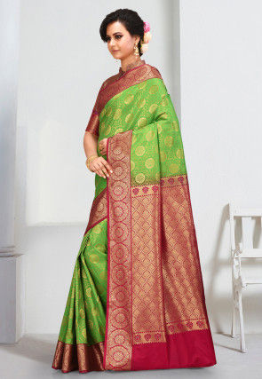Kanchipuram Saree in Green