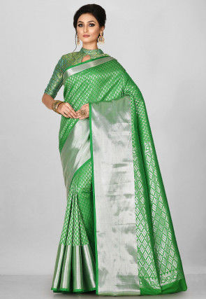 Kanchipuram Saree in Green