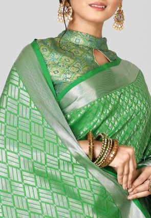 Kanchipuram Saree in Green
