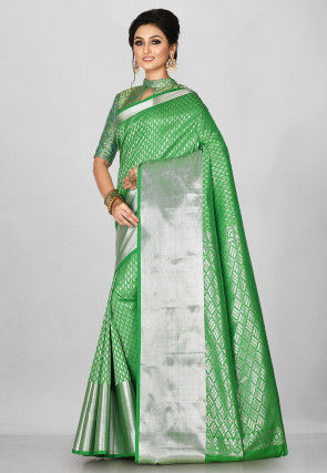 Kanchipuram Saree in Green