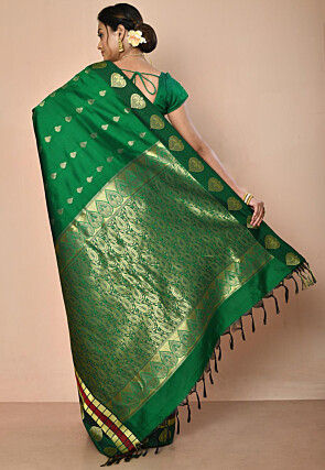 Kanchipuram Saree in Green