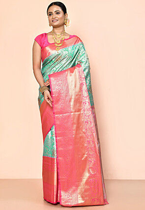 Kanchipuram Saree in Green