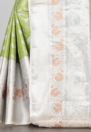 Kanchipuram Saree in Light Green