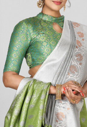 Kanchipuram Saree in Light Green