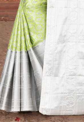 Kanchipuram Saree in Light Green