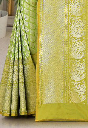 Kanchipuram Saree in Light Green