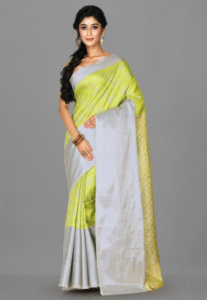 Kanchipuram Saree in Light Green