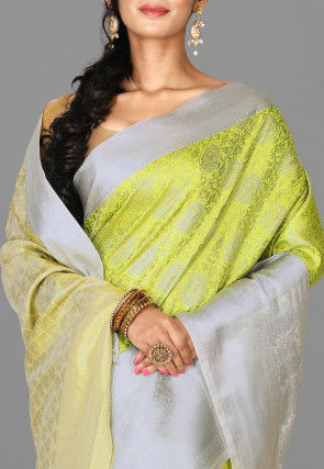 Kanchipuram Saree in Light Green