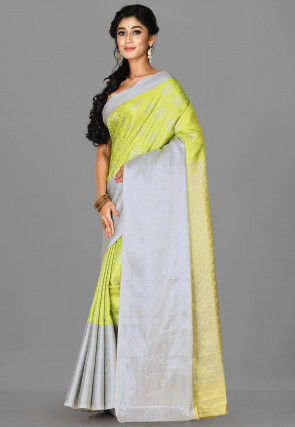 Kanchipuram Saree in Light Green
