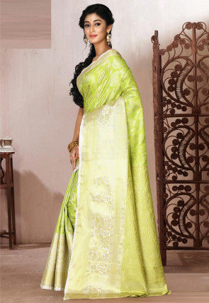 Kanchipuram Saree in Light Green