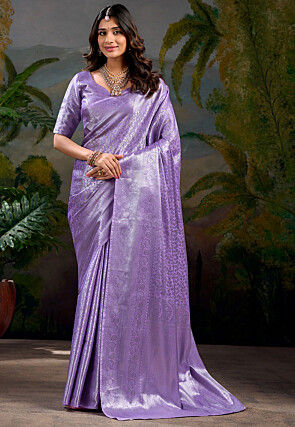 Kanchipuram Saree in Light Purple