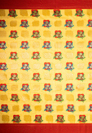 Kanchipuram Saree in Light Yellow