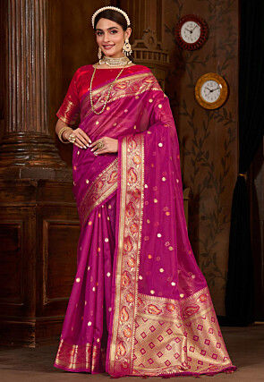 Kanchipuram Saree in Magenta