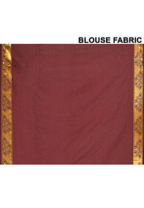 Kanchipuram Silk Saree in Maroon