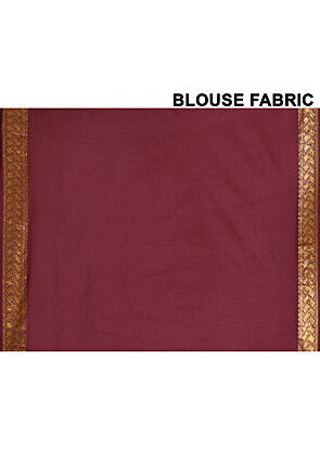 Kanchipuram Silk Saree in Maroon