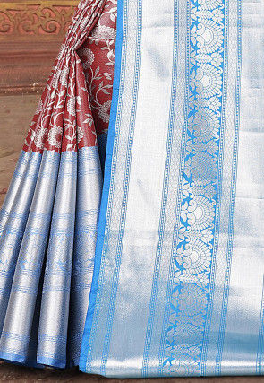 Kanchipuram Saree in Maroon