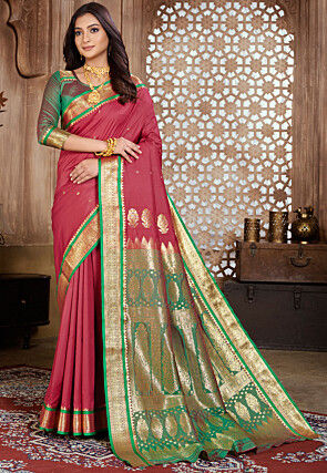 Kanchipuram Saree in Maroon