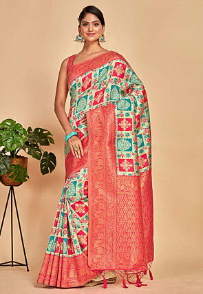 Kanchipuram Saree in Multicolor