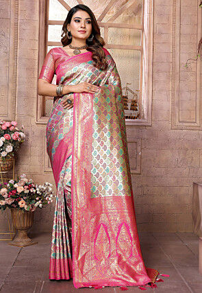 Kanchipuram Saree in Multicolor
