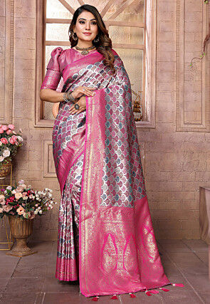 Kanchipuram Saree in Multicolor