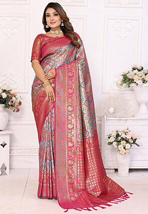 Kanchipuram Saree in Multicolor