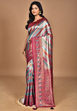 Kanchipuram Saree in Multicolor