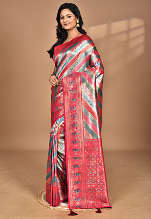 Kanchipuram Saree in Multicolor