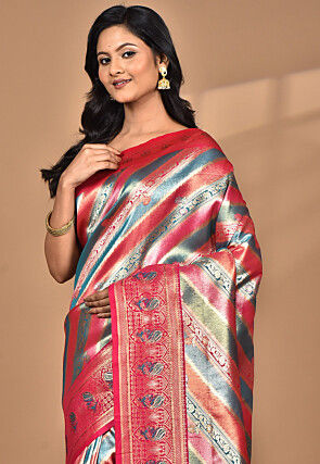 Kanchipuram Saree in Multicolor