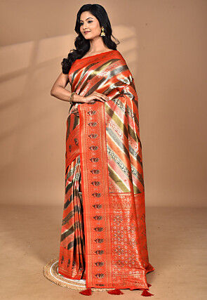 Kanchipuram Saree in Multicolor