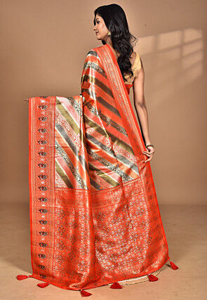 Kanchipuram Saree in Multicolor